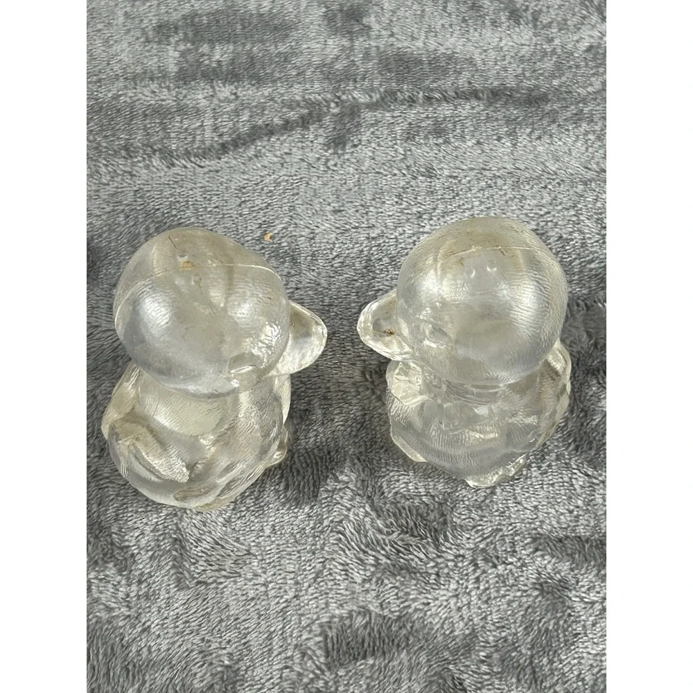 Vintage Clear Acrylic Duckling Salt And Pepper Shaker Kitschy‎ Kitchen Decor